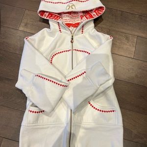 LULULEMON Special Edition 2010 Cheer Gear Canada Scuba Hoodie Sweater